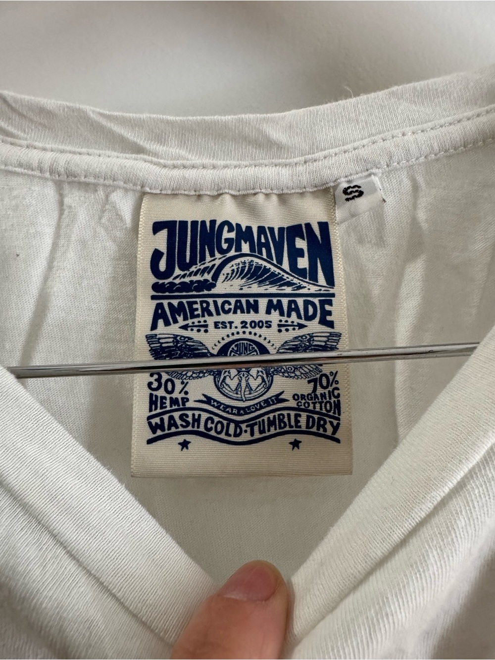 Jungmaven Ojai Peace Sign T-shirt - Picture 2 of 3